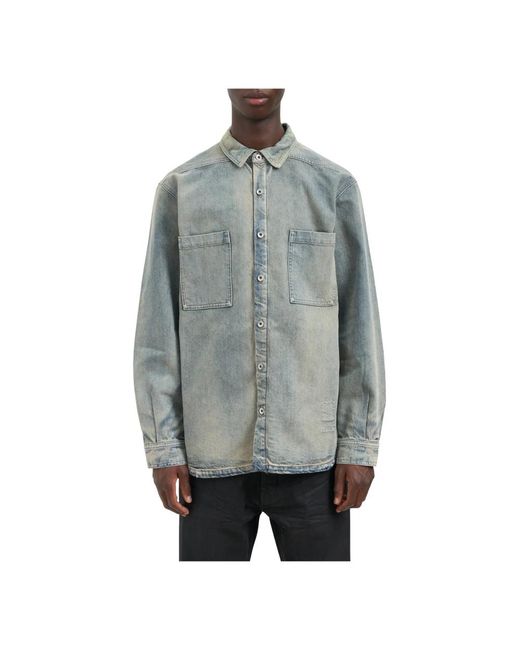 Denim Jackets di Rick Owens in Gray da Uomo