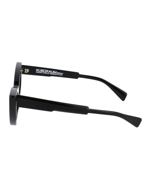 Kuboraum Black Stylische sonnenbrille maske y3