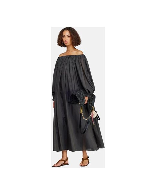 Semicouture Black Maxi Dresses