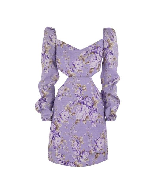 Mc2 Saint Barth Purple Summer dresses