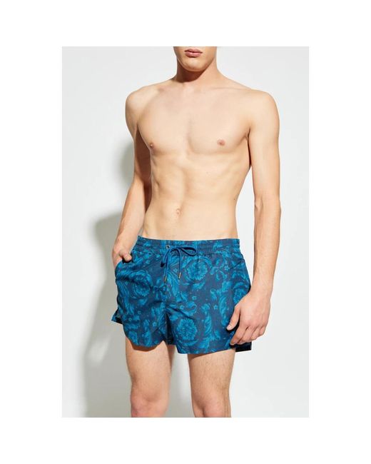 Versace Blue Beachwear for men
