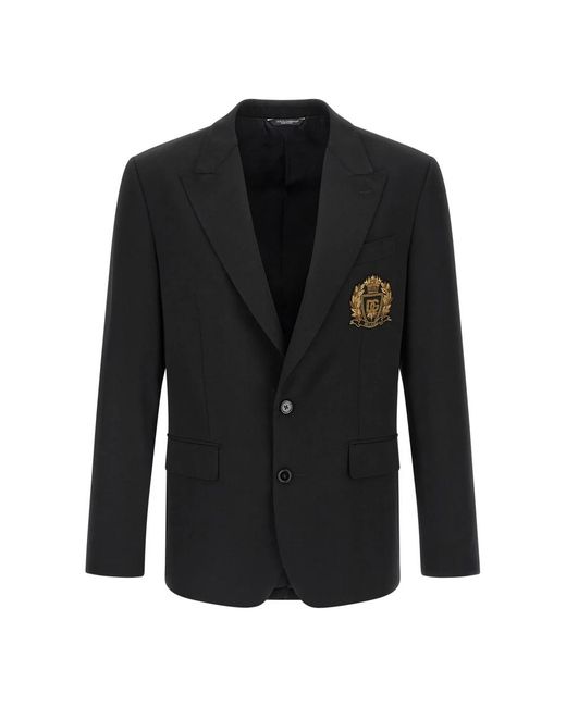 Dolce & Gabbana Black Blazers for men
