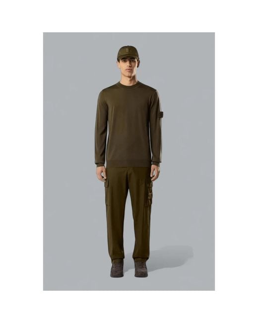 Stone Island Green Round-Neck Knitwear for men