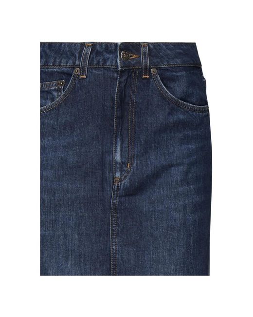 Dondup Blue Denim Skirts