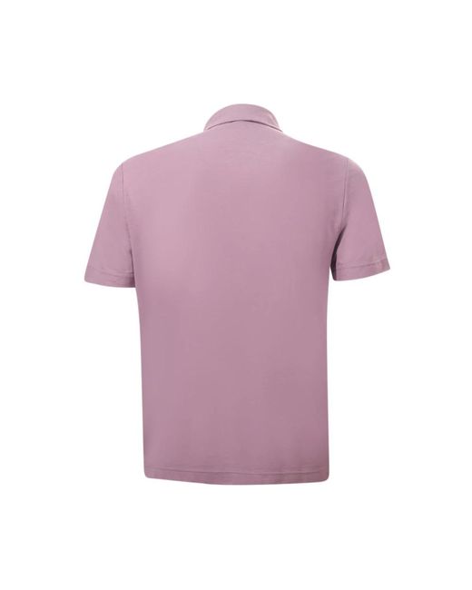 Zanone Purple Polo Shirts for men
