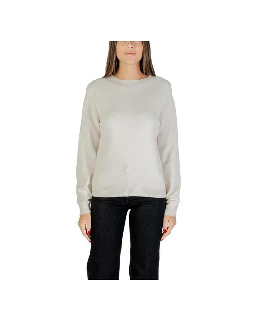 Round-Neck Knitwear Liu Jo en coloris Gray