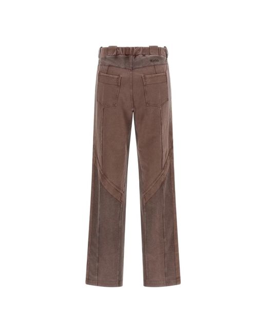 The Attico Brown Wide Trousers