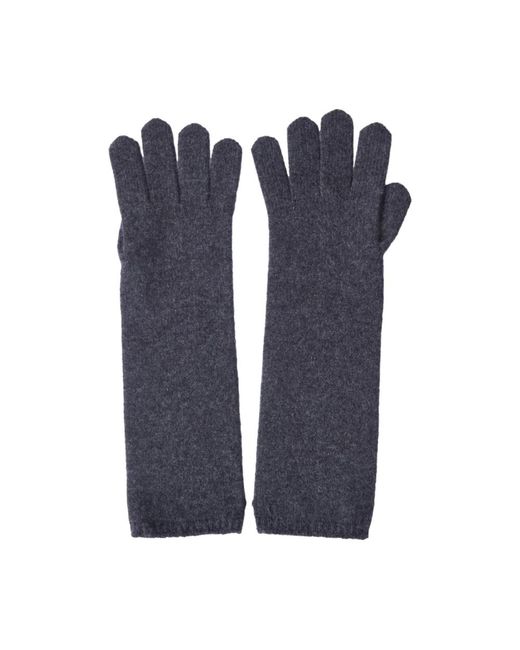Max Mara Accessoires ,Grijs ,Wol Chic Alaggio Handschoenen in het Blue