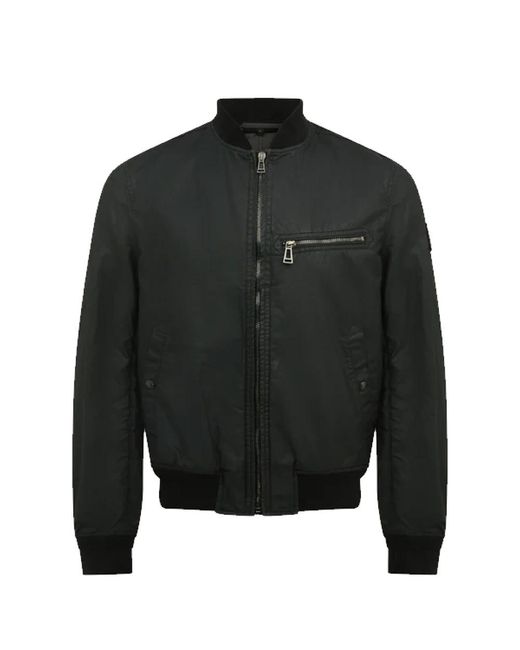 Belstaff Jassen ,Zwart ,Katoen Moderne Functionele Bomberjack in het Black voor heren