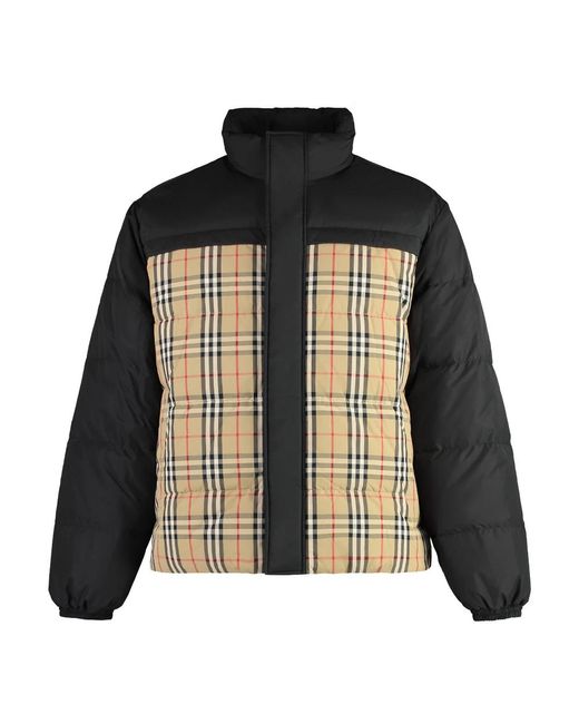 Down Jackets di Burberry in Black da Uomo