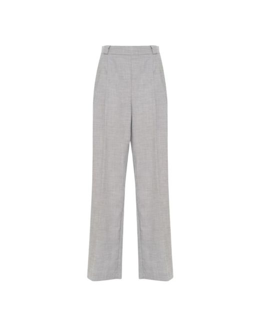 Soallure Gray Wide Trousers