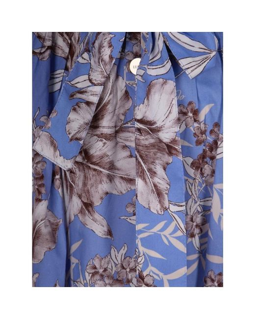 Liu Jo Bloemen Midi Jurk in het Purple