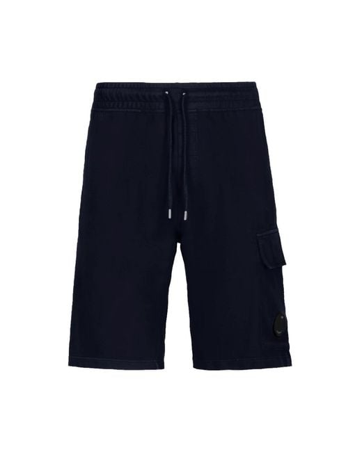 C P Company Blue Casual Shorts for men