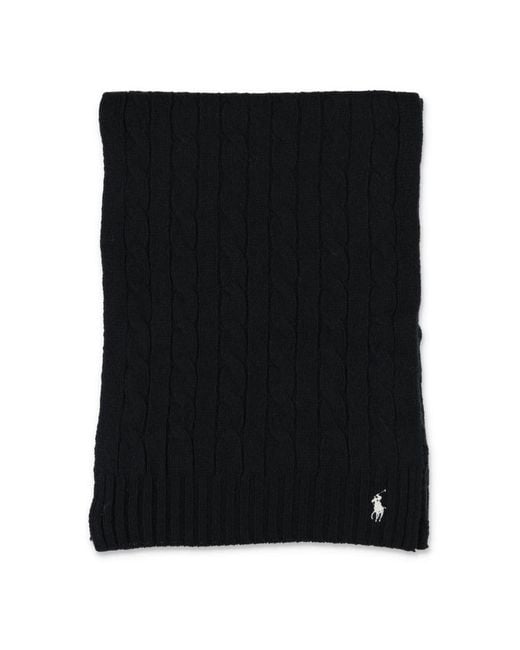 Polo Ralph Lauren Women's Black Winter Scarves