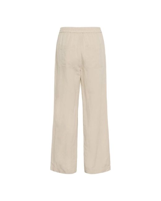 Part Two Wide Trousers in het Natural