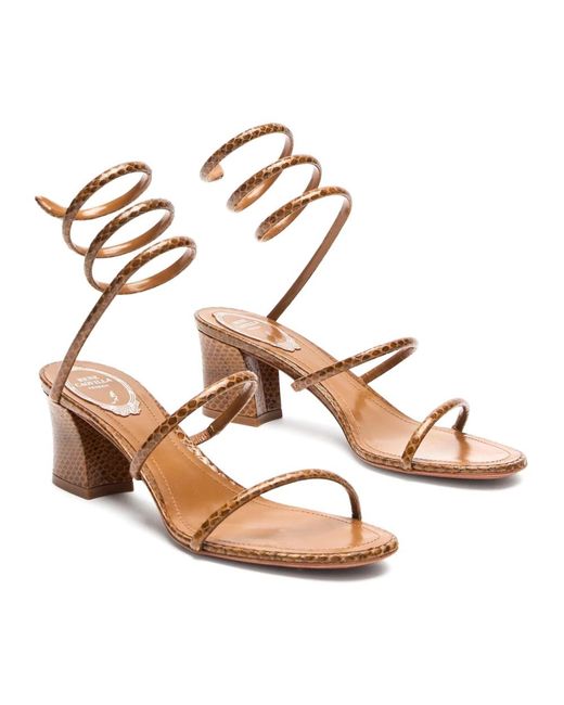 Rene Caovilla Pink High Heel Sandals