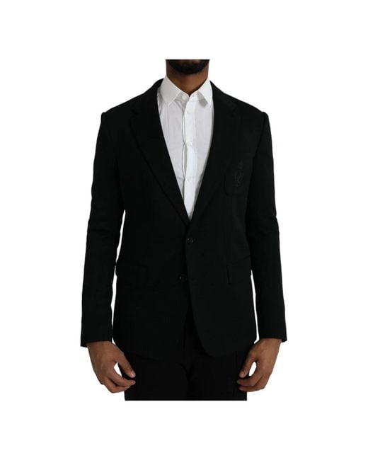 Dolce & Gabbana Black Blazers for men
