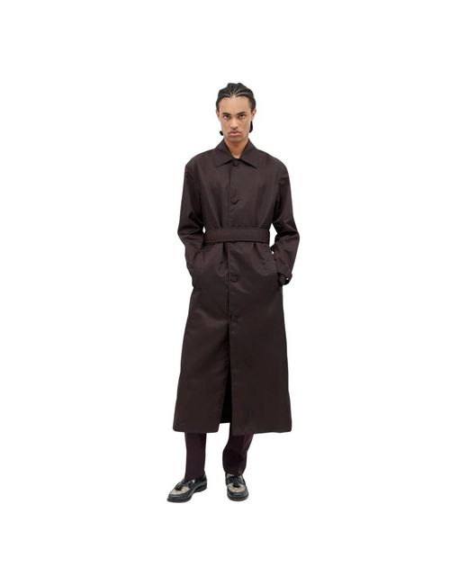 Gucci Black Belted Coats for men