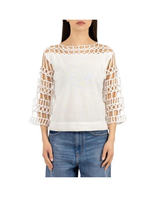 Luckylù White Blouses