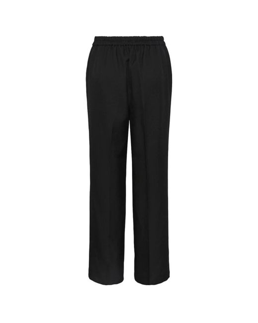 Pieces Black Wide Trousers