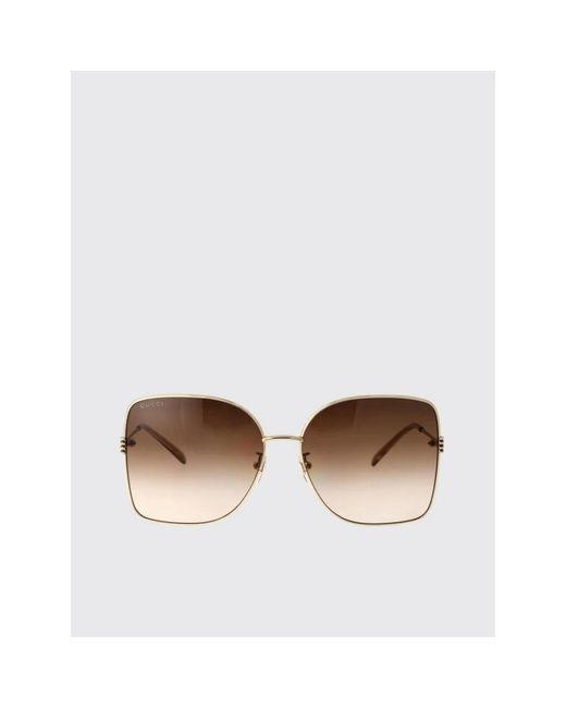 Gucci Brown Eckige Sonnenbrille