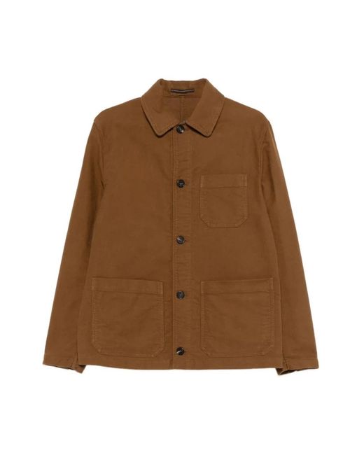 Incotex Overshirt in het Brown voor heren