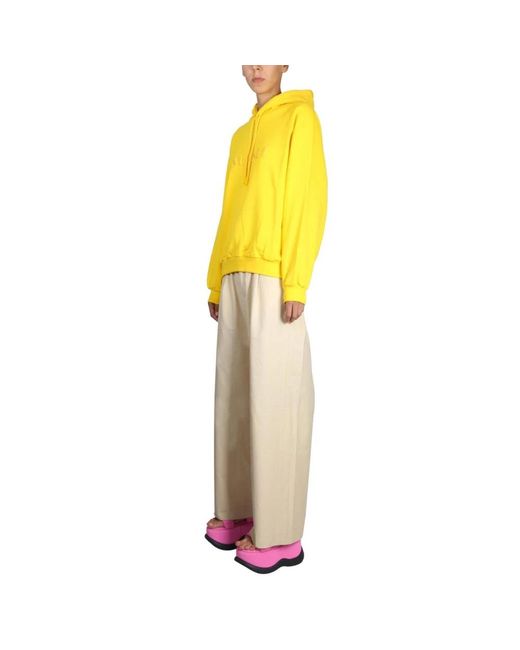 Sunnei Yellow Hoodies