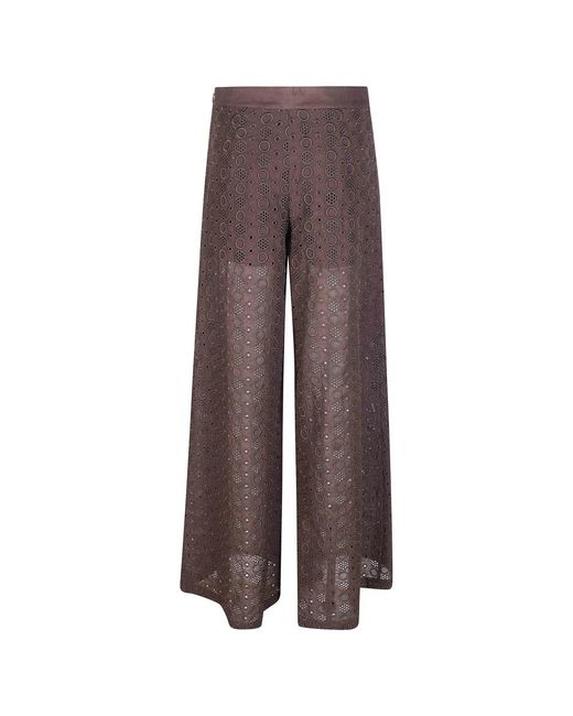 Pinko Brown Wide Trousers