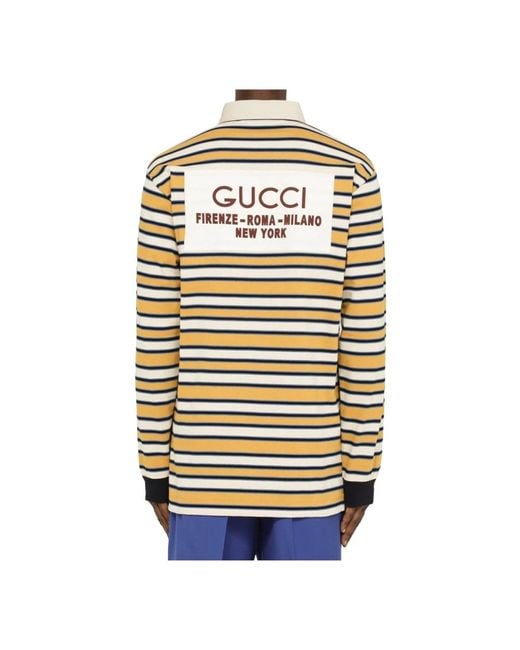 Tops > polo shirts Gucci pour homme en coloris Yellow