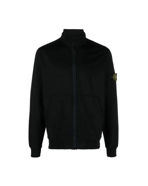 Stone Island Zip-Throughs in het Black voor heren
