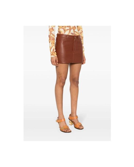 Etro Brown Short Skirts