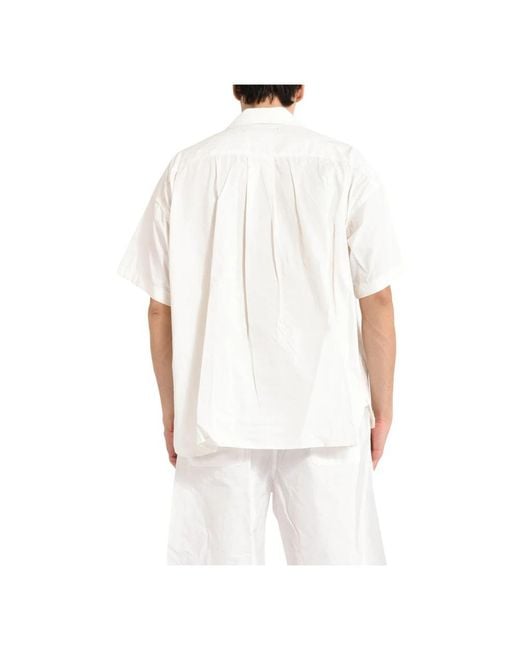 Maison Mihara Yasuhiro White Short Sleeve Shirts for men