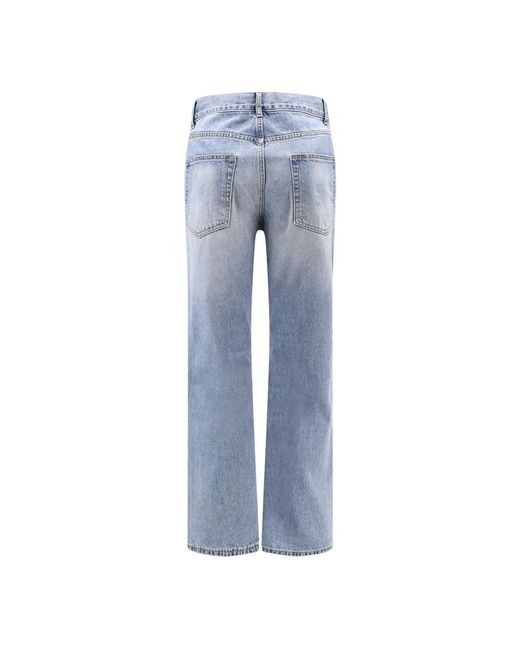TONYWACK Blue Straight Fit Jeans for men