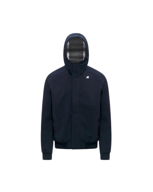K-Way Blue Rain Jackets for men