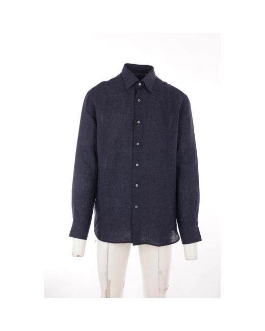 Brioni Blue Casual Shirts for men