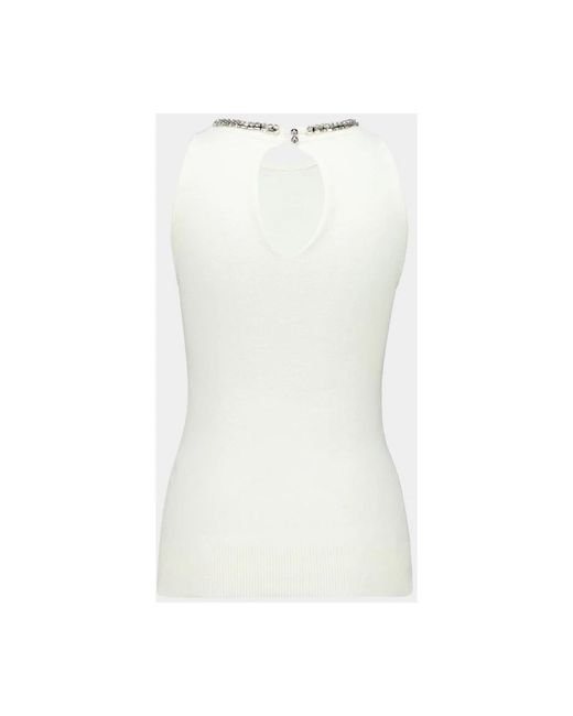 Rabanne White Sleeveless Tops