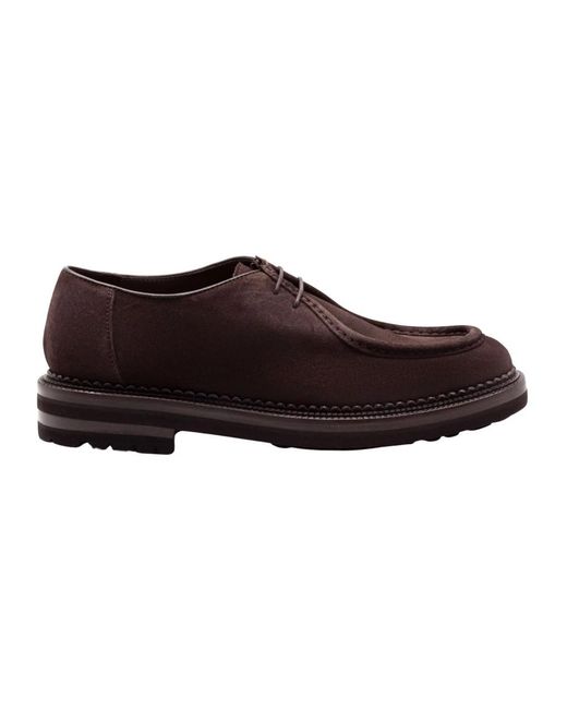 Green George Brown Laced Shoes for men