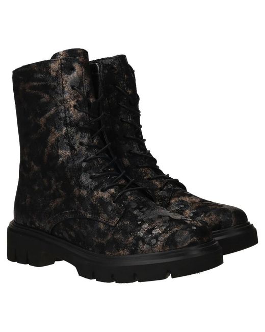 Remonte Black Lace-Up Boots