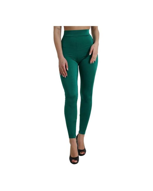 Dolce & Gabbana Green Leggings