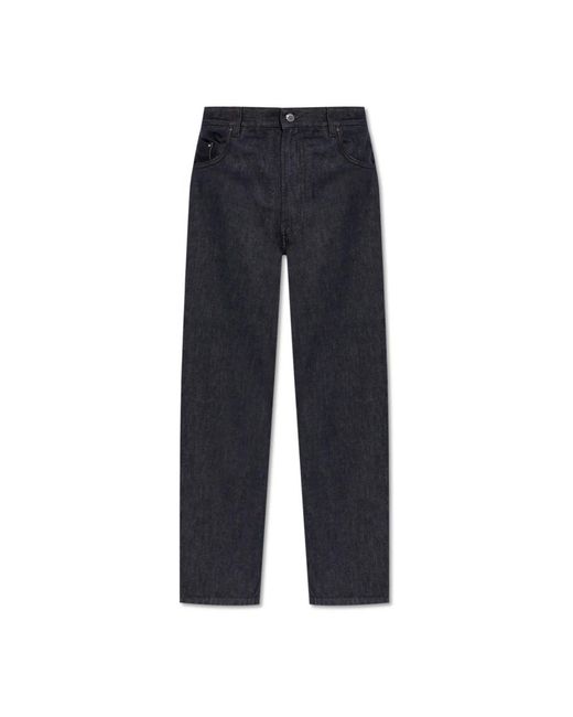 Moncler Jeans ,Blauw ,Katoen Jeans Met Logo in het Blue voor heren
