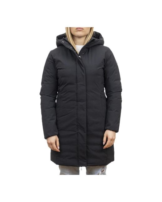 Save The Duck Leyla Long Parka in het Black