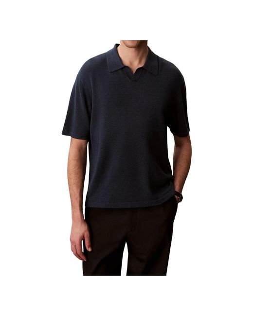Calvin Klein Black Polo Shirts for men