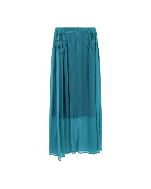 Dries Van Noten Blue Maxi Skirts