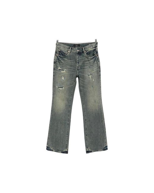 Purple Brand Gray Straight Fit Jeans for men