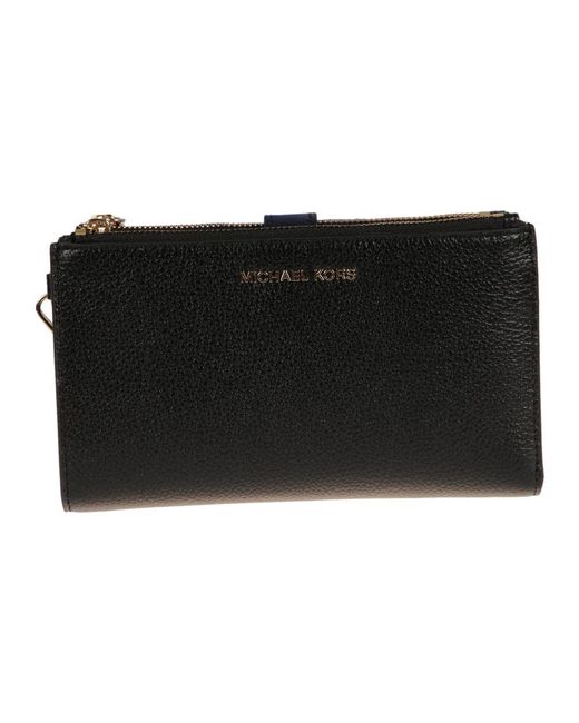 Michael Kors Accessoires ,Zwart ,Double Zip Pols Portemonnee in het Black