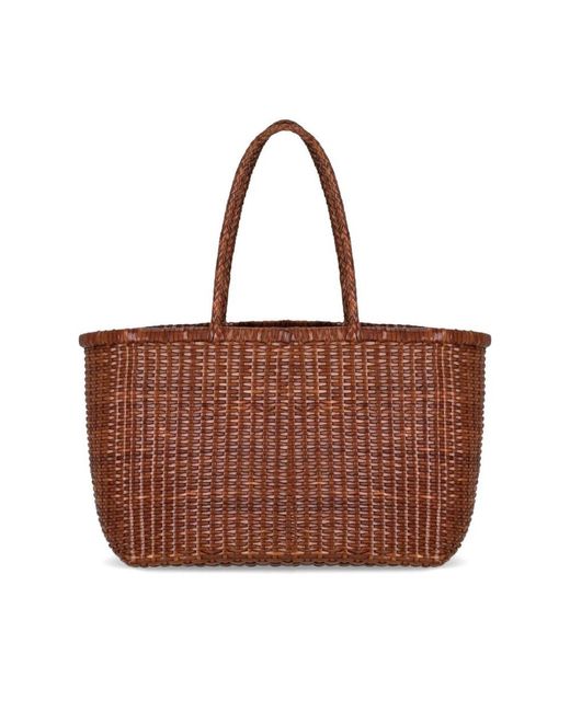 Dragon Diffusion Weave Big Tote in het Brown