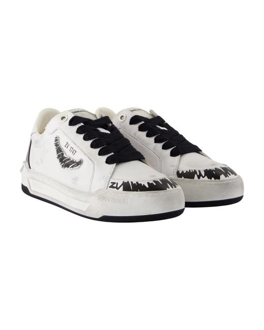 Zadig & Voltaire White Zadig&Voltaire Fly Wings Sneakers