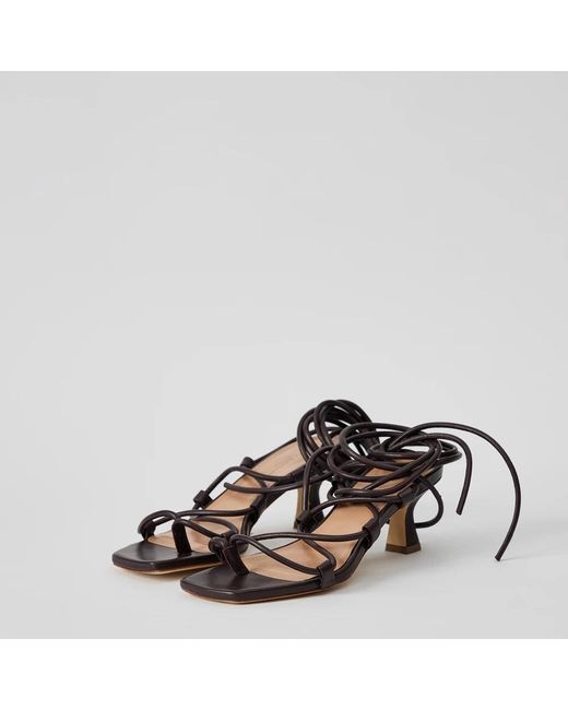 Erika Cavallini Semi Couture Black High Heel Sandals