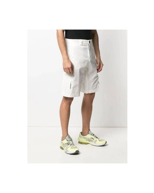 C P Company White Casual Shorts for men