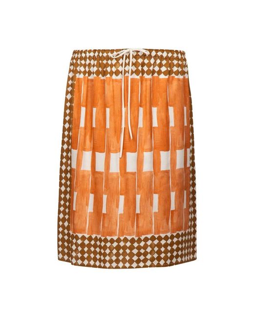 Ottod'Ame Orange Short Skirts